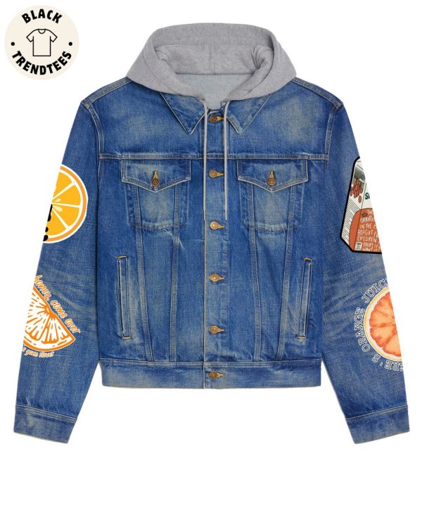 My Heart Has Changed And My Soul Has Charged Hooded Denim Jacket