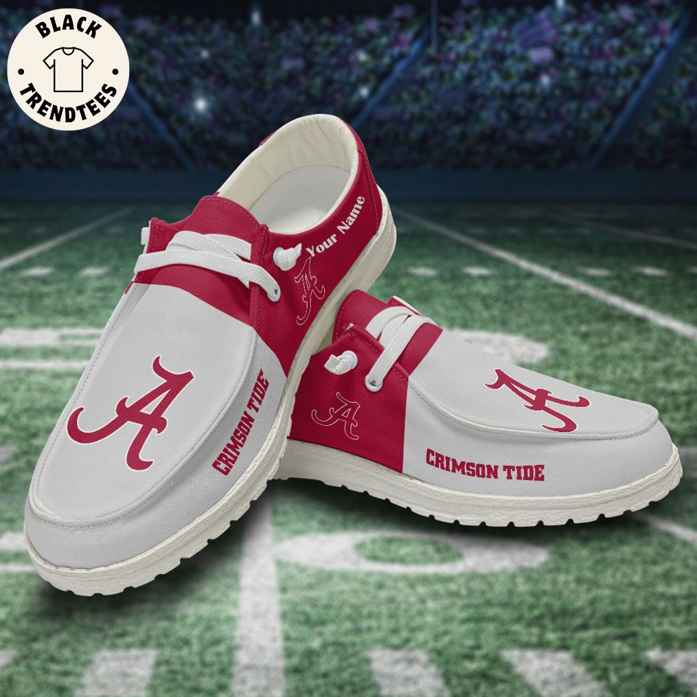 NCAA Alabama Crimson Tide Hey Dude Shoes - Custom name