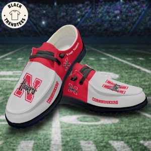NCAA Nebraska Cornhuskers Hey Dude Shoes – Custom name
