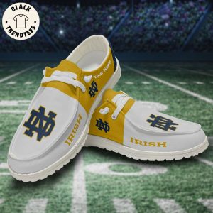 NCAA Notre Dame Fighting Irish Hey Dude Shoes – Custom name