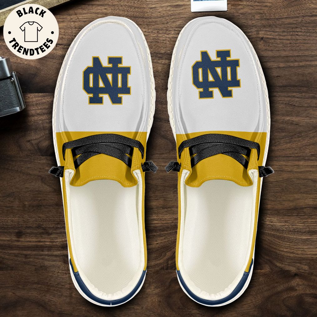 NCAA Notre Dame Fighting Irish Hey Dude Shoes - Custom name