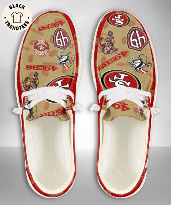 NEW NFL San Francisco 49ers Custom Name Hey Dude Shoes