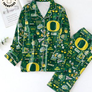 NEW Oregon Ducks University Oregon Eugene Green Pijamas Set
