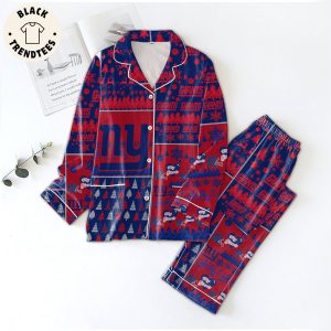 New York Giants Christmas Design Pajamas Set