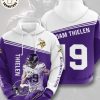 Vikings Football Logo Design On Front Chest Gray Hoodie And Pants