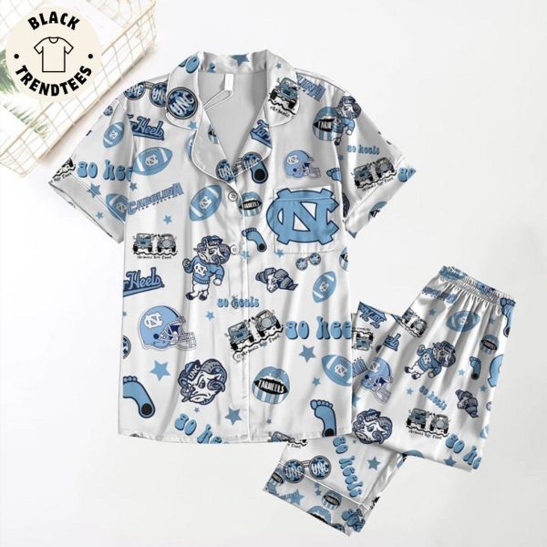 North Carolina Tar Heels men’s Basketball Mascot Logo Design Pijamas Set