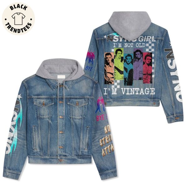 NSYNC Boyband Pop Hooded Denim Jacket