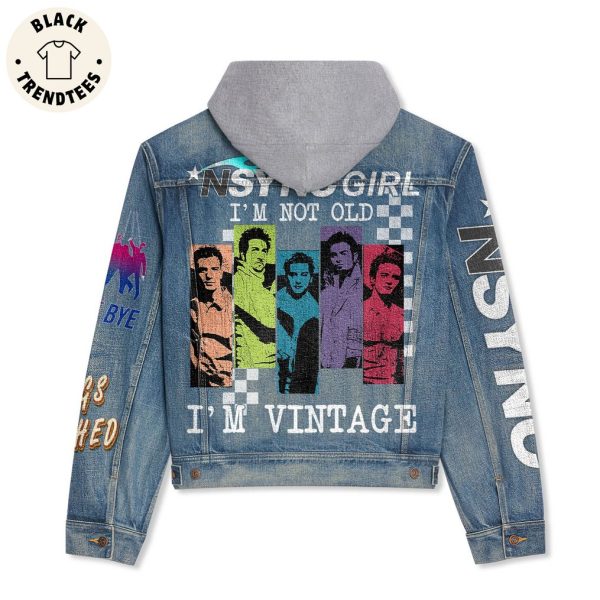 NSYNC Boyband Pop Hooded Denim Jacket