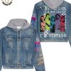 Taylor Swift Colorful Butterfly Hooded Denim Jacket