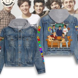 One Direction Ireland Chibi Design Hooded Denim Jacket