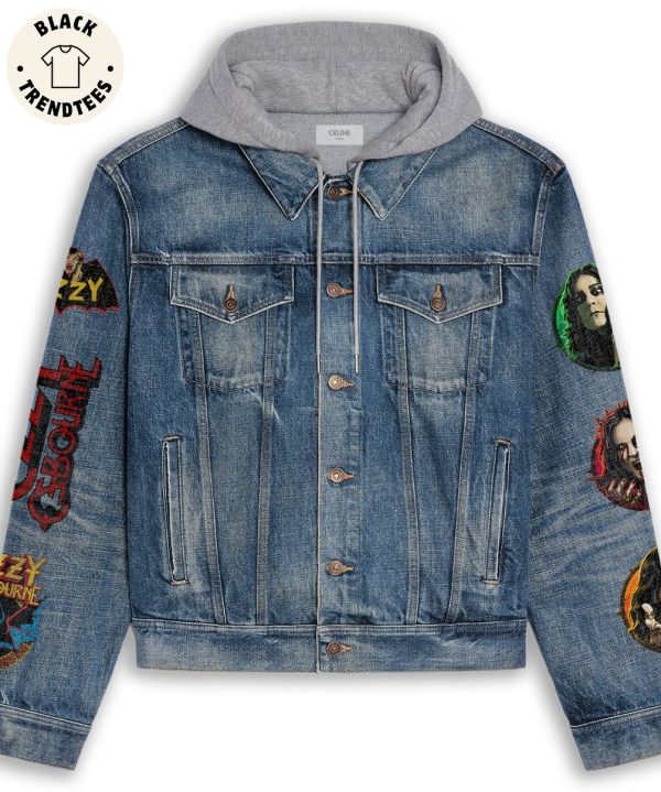 Ozzy Drawstring Hooded Denim Jacket