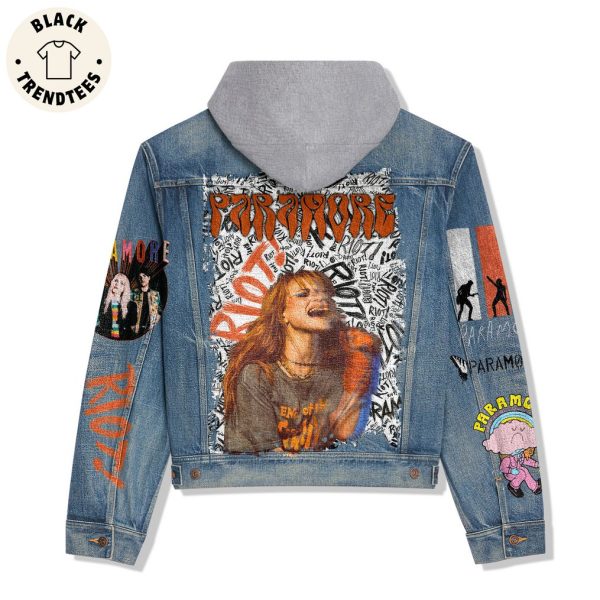 Paramore Rock Band Portrait Design Hooded Denim Jacket