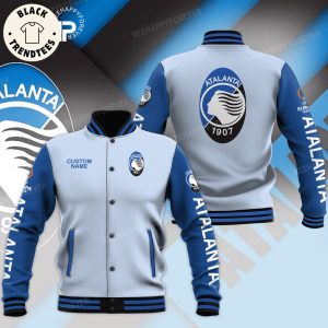 Personalized Atalanta 1907 Blue Logo Design Baseball Jacket