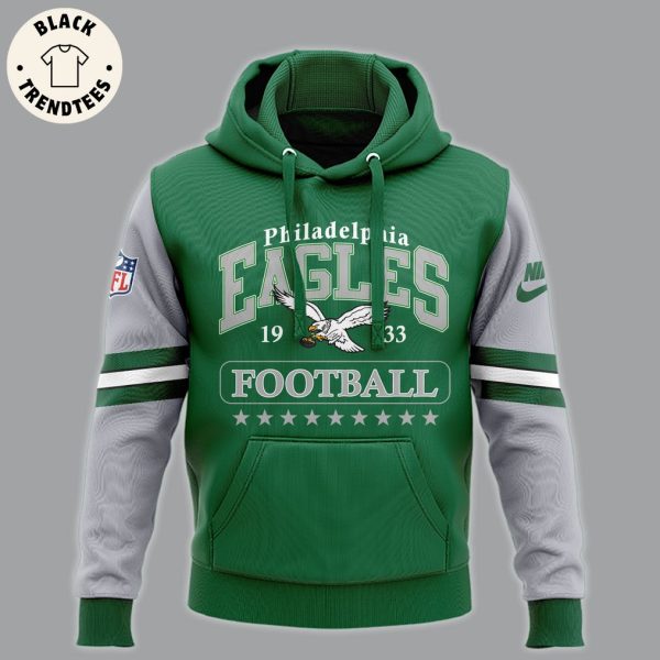 Philadelphia Eagles 1933 Football Mascot Design Green 3D Hoodie