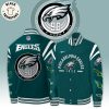 Philadelphia Eagles Football Mascot Halo Design Baseball Jacket