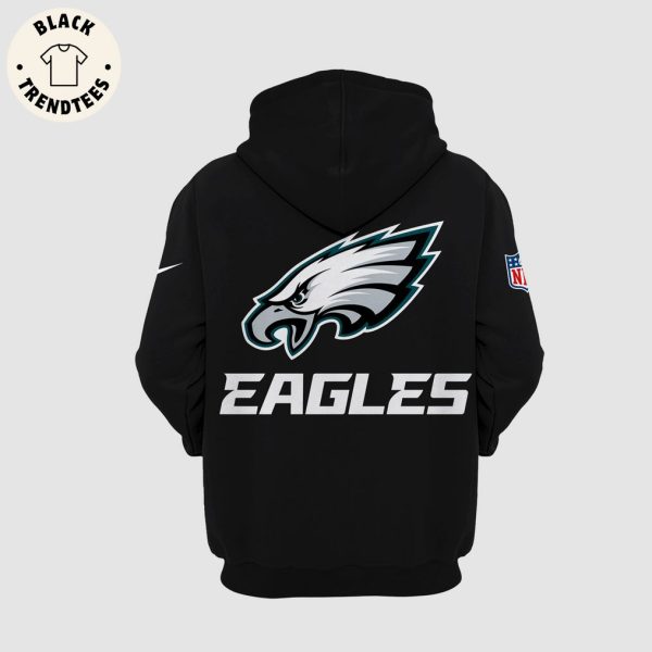 Philadelphia Eagles Football Eagles Mascot Design Black 3D Hoodie