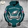 Philadelphia Eagles Football Mascot Lightning Design 3D Hoodie