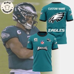 Philadelphia Eagles Football NFL Nike Logo Design 3D T-Shirt