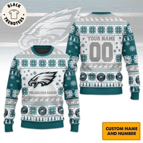 Philadelphia Eagles Mascot Christmas Design 3D Sweater