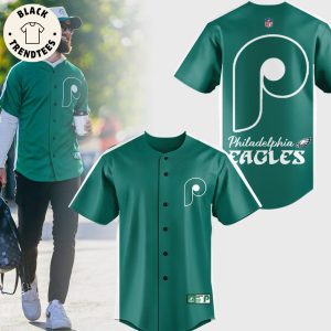 Philadelphia Phillies Green Logo Design Baseball Jersey