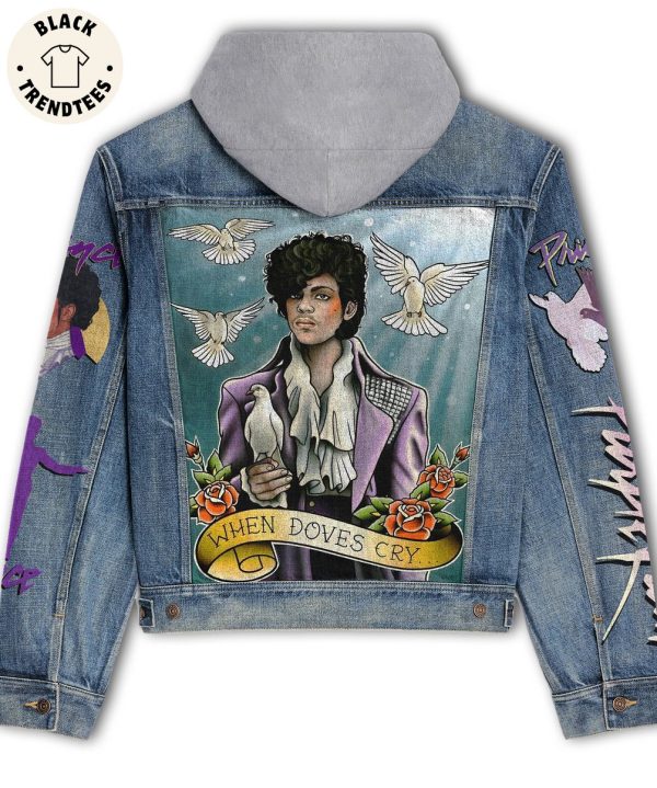 Prince When Doves Cry Hooded Denim Jacket