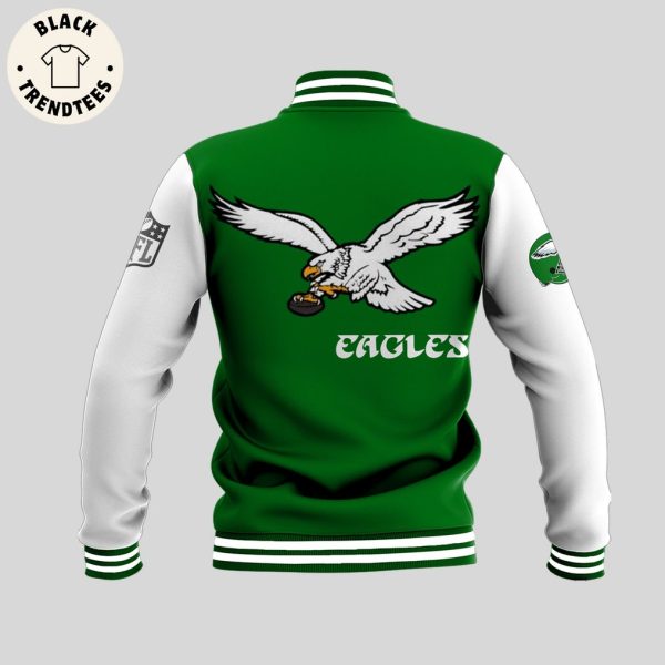 Princess Diana’s  Philadelphia Eagles Kelly Green Logo Design Baseball Jacket
