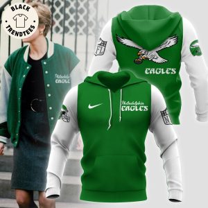 Princess Diana’s Philadelphia Eagles Kelly Green Nike Logo Design 3D Hoodie