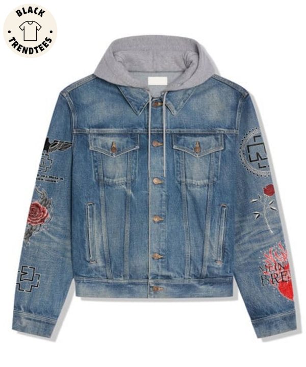 Rammstein Hier Kommt Die Sonne Hooded Denim Jacket