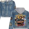 Ohana Means Family Means Nobody Fights Alone Hooded Denim Jacket