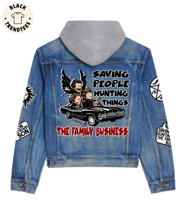 Saving People Hunting Things The Family Business Hooded Denim Jacket