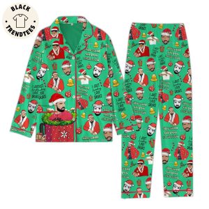 She Sais Oh You Rich Rich Christmas Green Design Pajamas Set