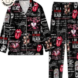 Stontes I See Red Dog And I Want It Painted Black Design Pijamas Set