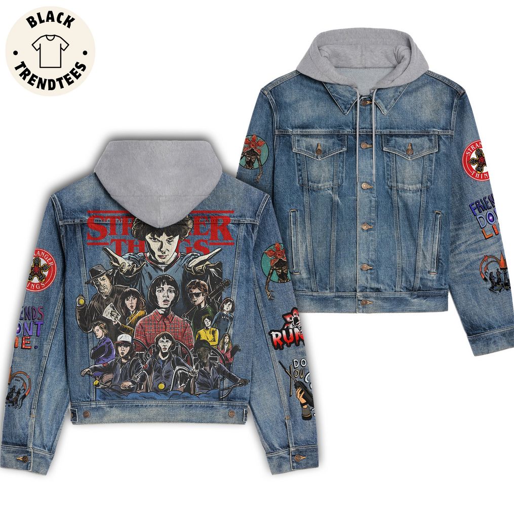 Stranger Things Hooded Denim Jacket