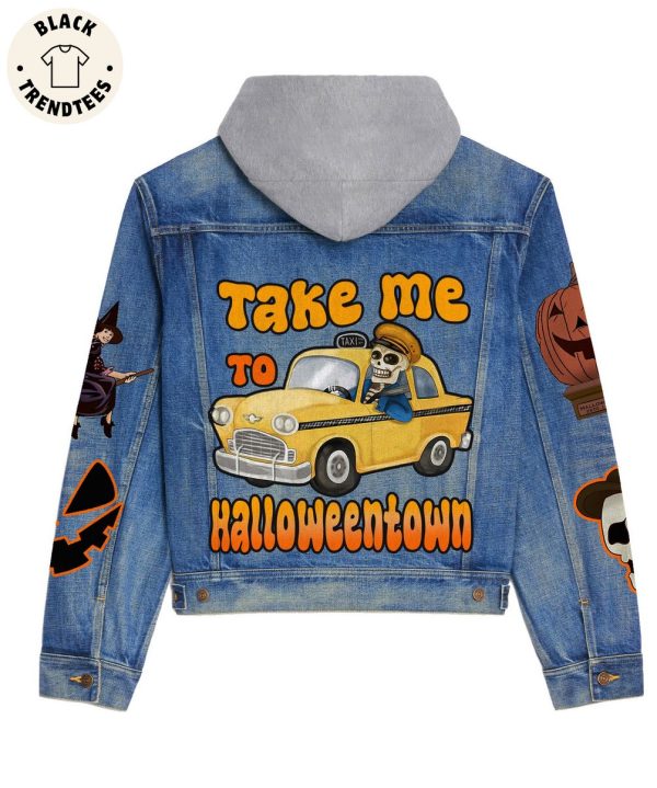 Take Me To Halloweentown Hooded Denim Jacket