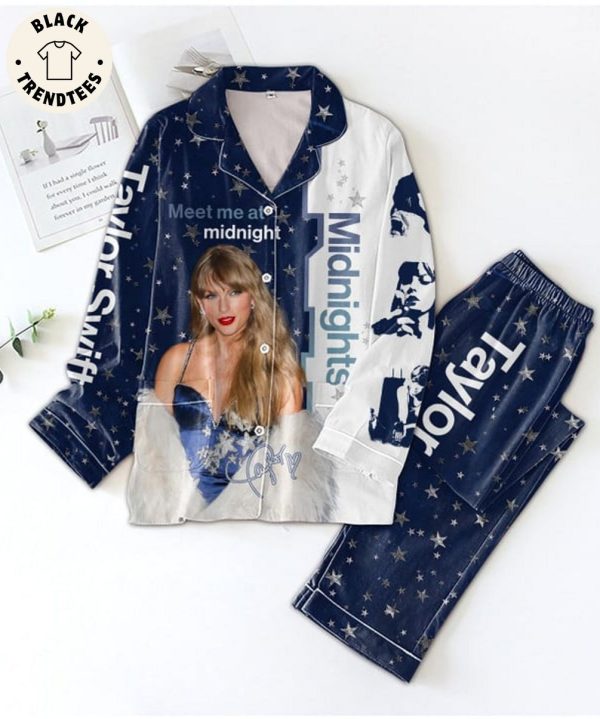 Taylor Alison Swift Image Meet Me At Midnight Pijamas Set