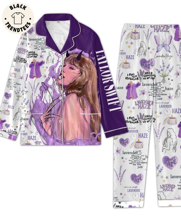 Taylor Swift Lavender Haze Creeping Up On Me Purple Design Pijamas Set