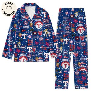 Texas Rangers Mascot Logo Star Design Pijamas Set
