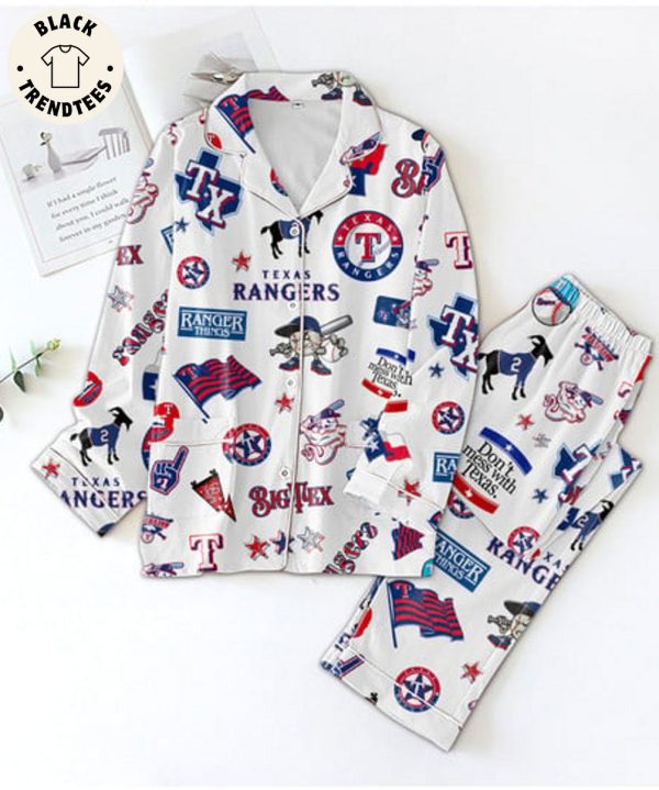 Texas Rangers Things BigTex Logo Design Pijamas Set