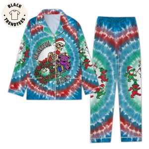 The Grateful Dead Rock Band Skull Flower Christmas Design Pijamas Set