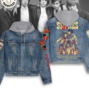 The Rolling Stones  You Cant Always Get What You Want Hooded Denim Jacket
