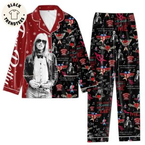 Tom Petty Thief Portrait Design Black Pajamas Set