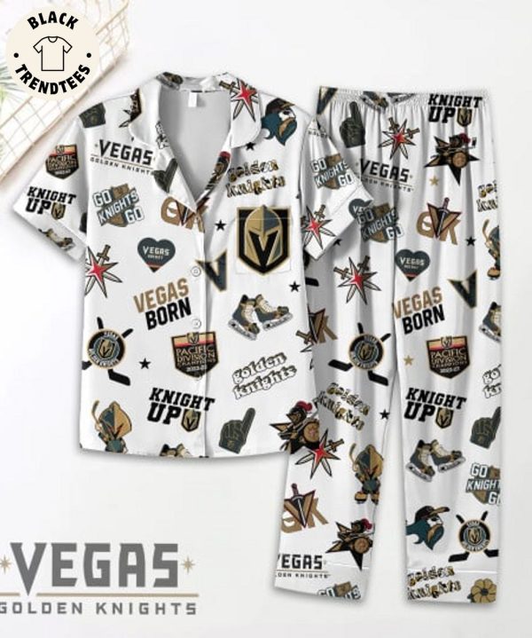 Vegas Born Knight Up Golden Knights Pijamas Set