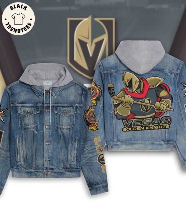 Vegas Golden Knights Hooded Denim Jacket