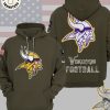 Vikings Football Nike Logo Design On Front Chest Black Hoodie And Pants
