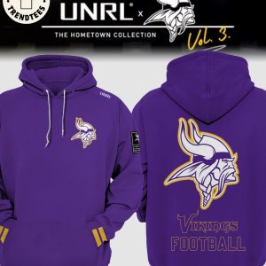 Vikings Football Logo Linrl Purple Hoodie And Pants