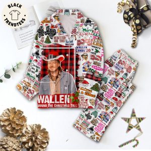 Wallen Round The Christmas Tree Portrait Design Pajamas Set