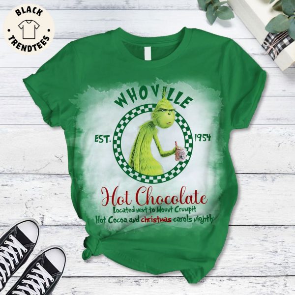 Who Ville EST 1954 Hot Chocolate Cakes Christmas Design Pajamas Set