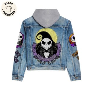 Wonderful Nightmare 1993 Skull Design Hooded Denim Jacket