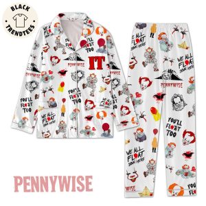 Youll Float Too Pennywise Movie Character Spooky Clown Pijamas Set_