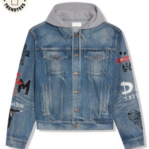Your Own Personal Jesus Depeche Mode Rose Hooded Denim Jacket